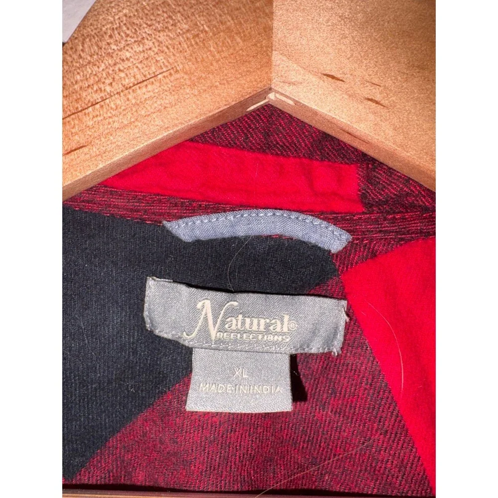 100% Cotton Natural Reflections Flannel - Size Large